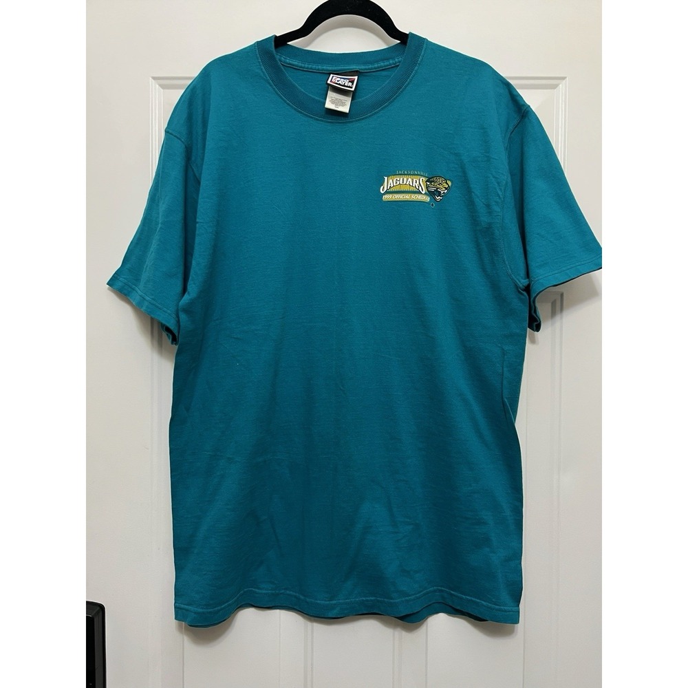 Vintage 1999 Jacksonville Jaguars Official Schedule Shirt Mens Large
